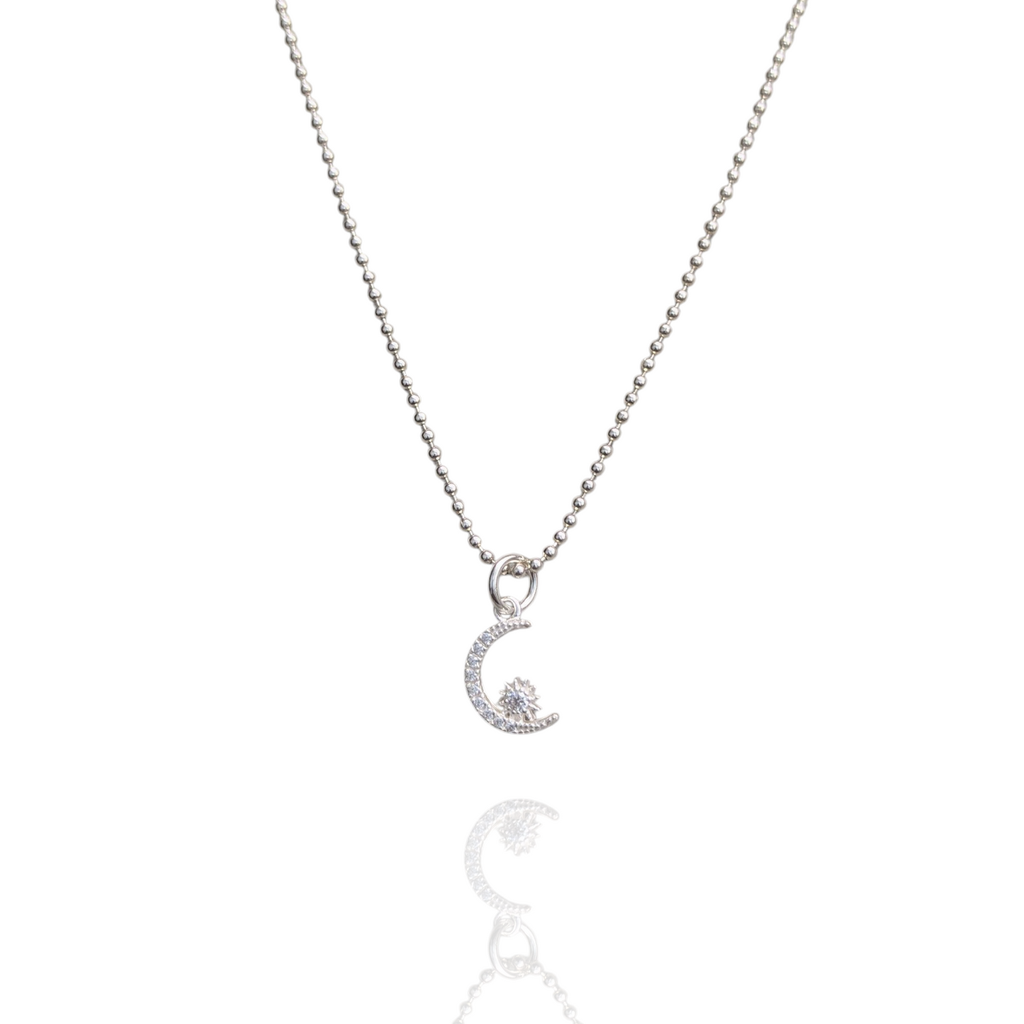 Moon and Star Necklace