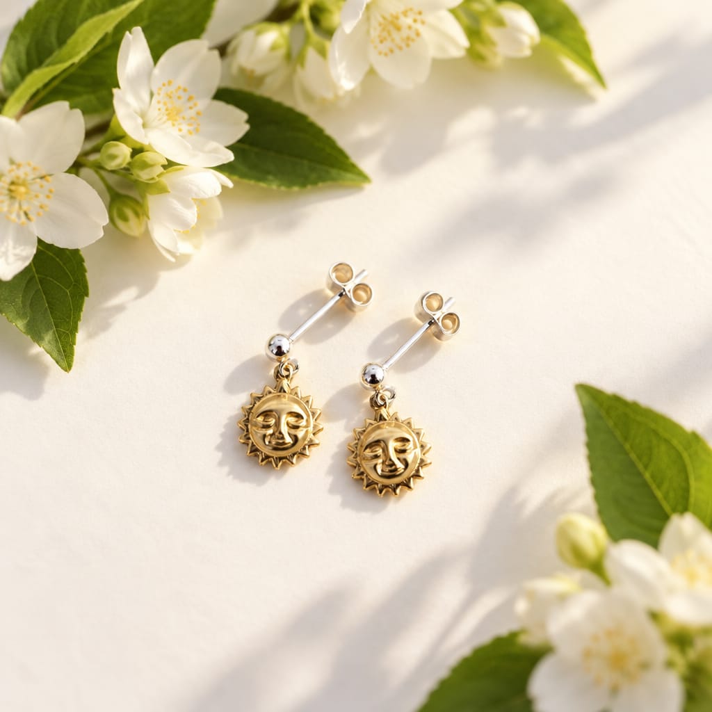 Golden Sun Earrings