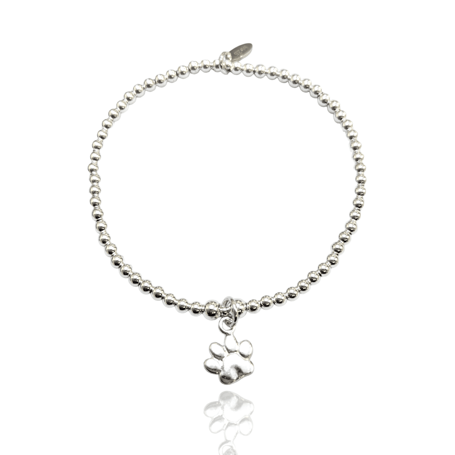 Silver Paw Print Bracelet Dollie Jewellery - Main Image
