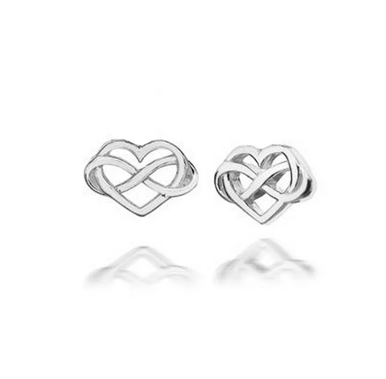 Infinity Heart Studs