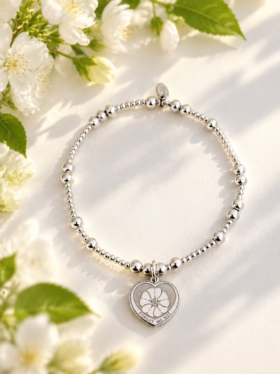 Forget-Me-Not Popcorn Bracelet
