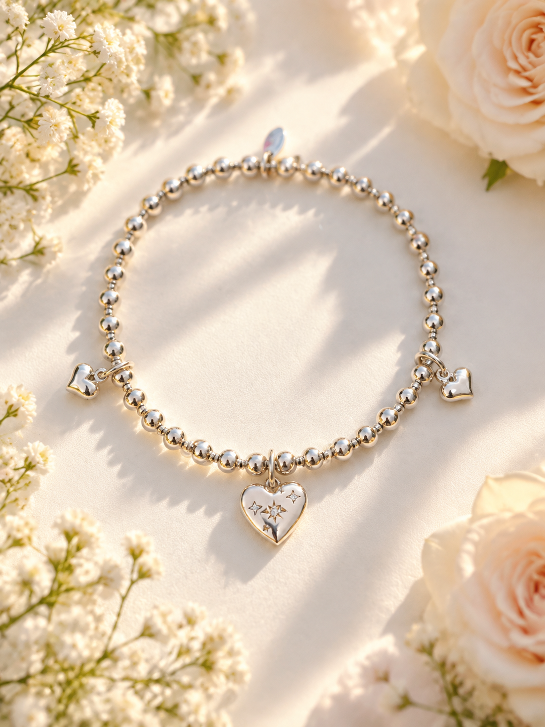 Triple Ophelia Heart Bracelet