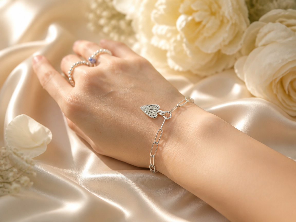Always & Forever Handmade Heart Bracelet