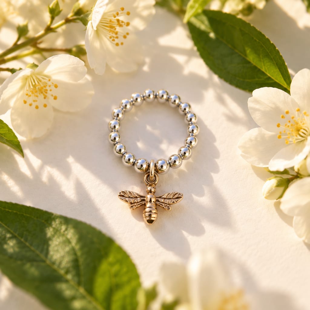 Rose Gold Bee Ring