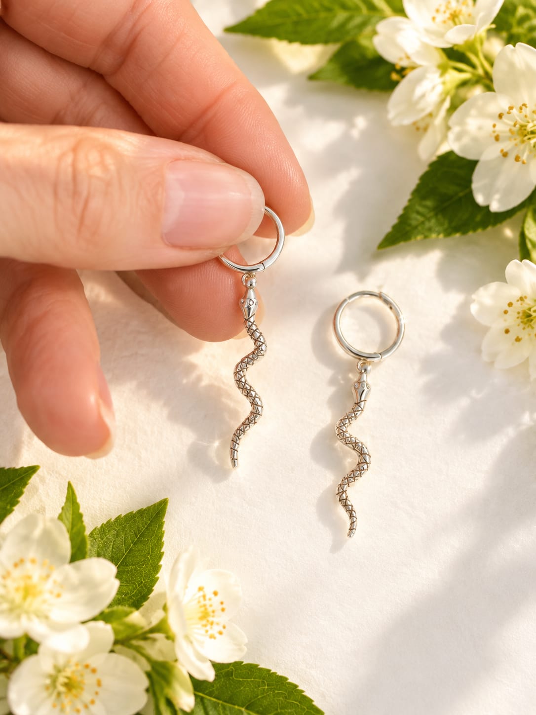 Silver Snake Huggies