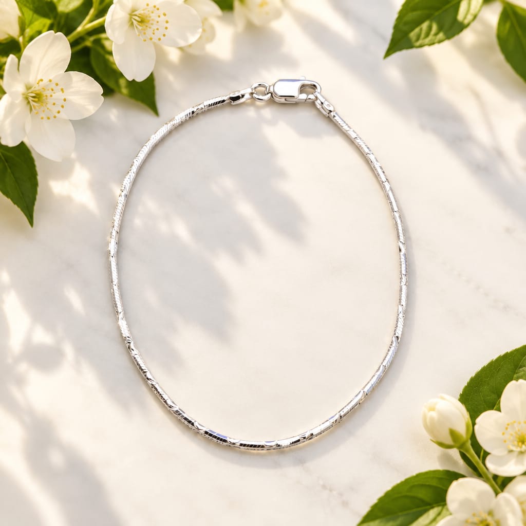 Silver Snake Chain Bracelet