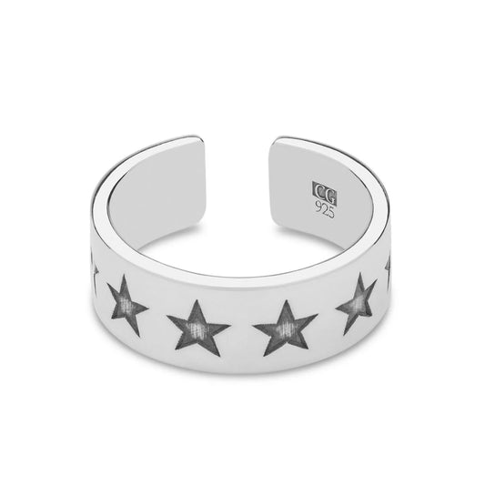 Star Engraved Ring