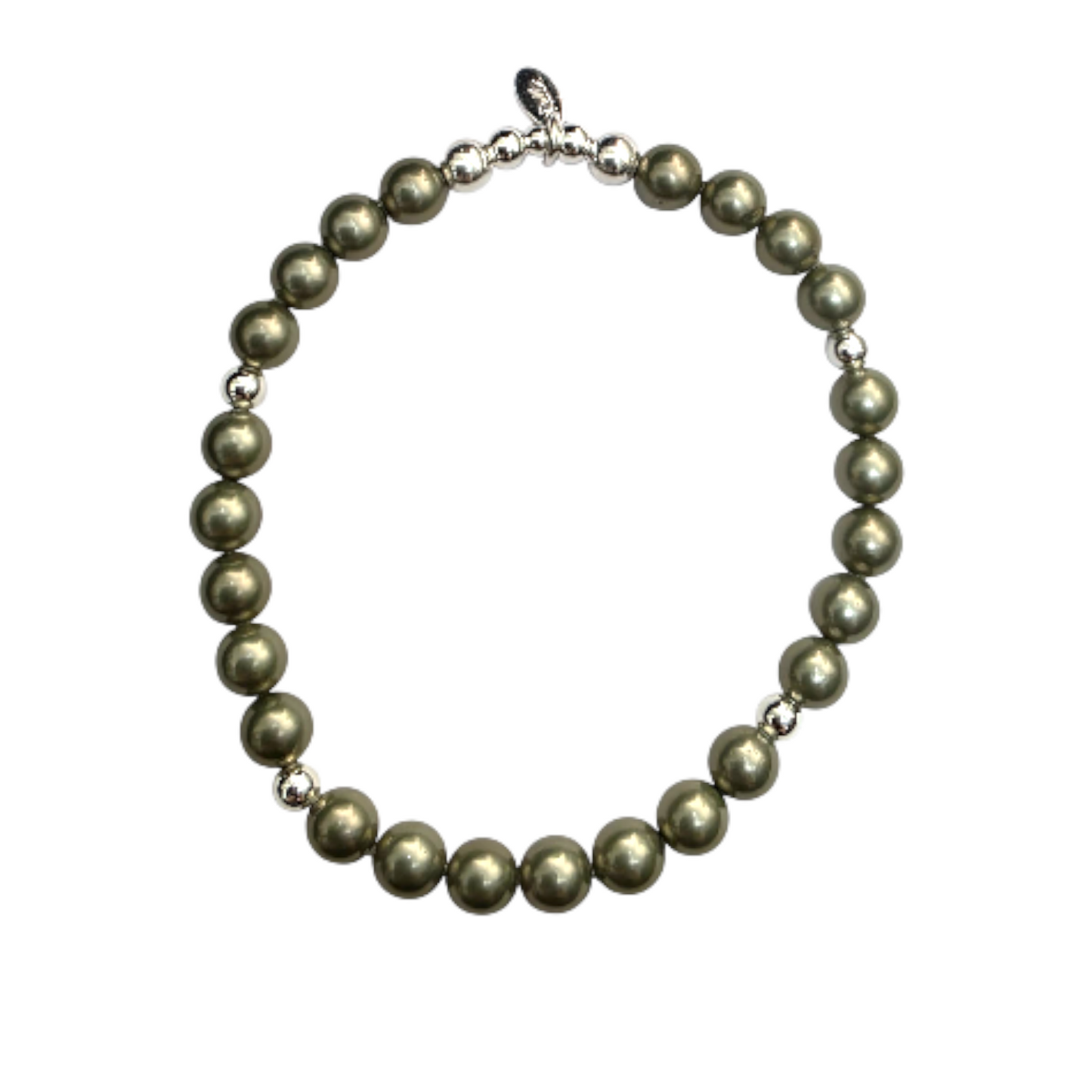 Sage Green Pearl Bracelet