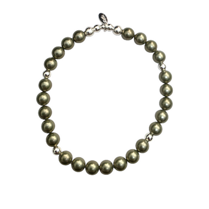 Sage Green Pearl Bracelet