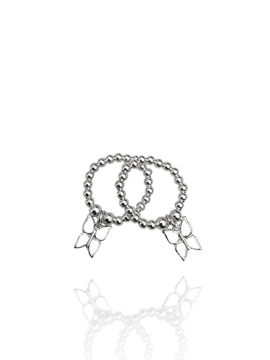 Pippa Butterfly Duo Ring Set