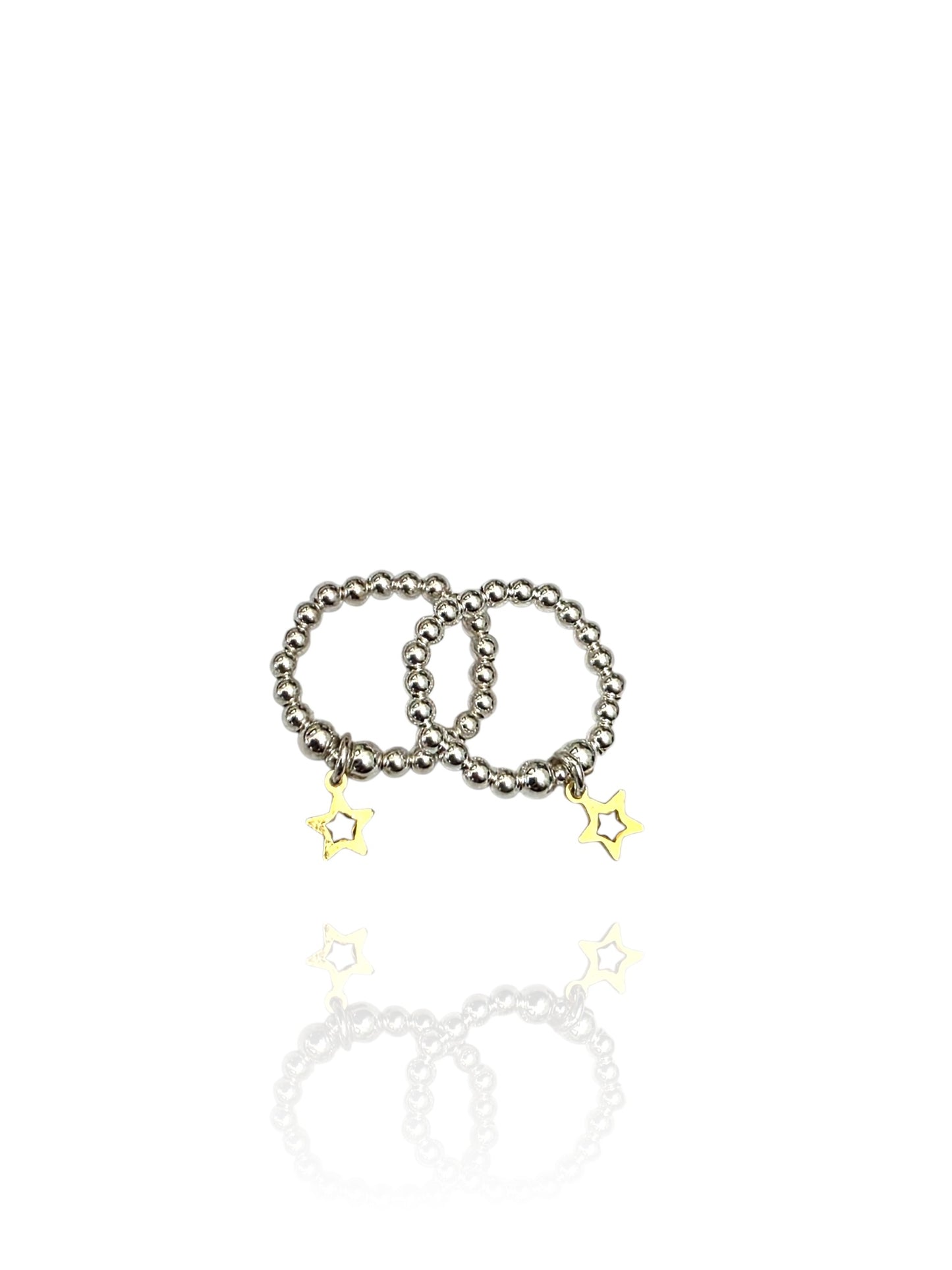 Gold Stella Star Duo Ring Set