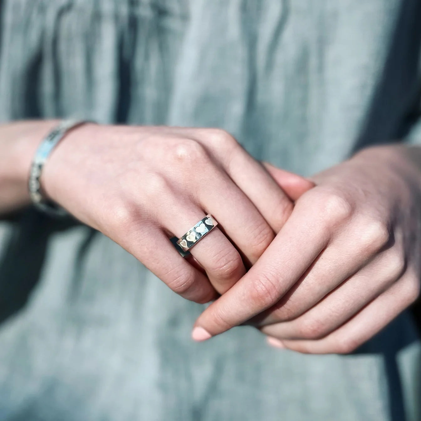 Heart Engraved Ring