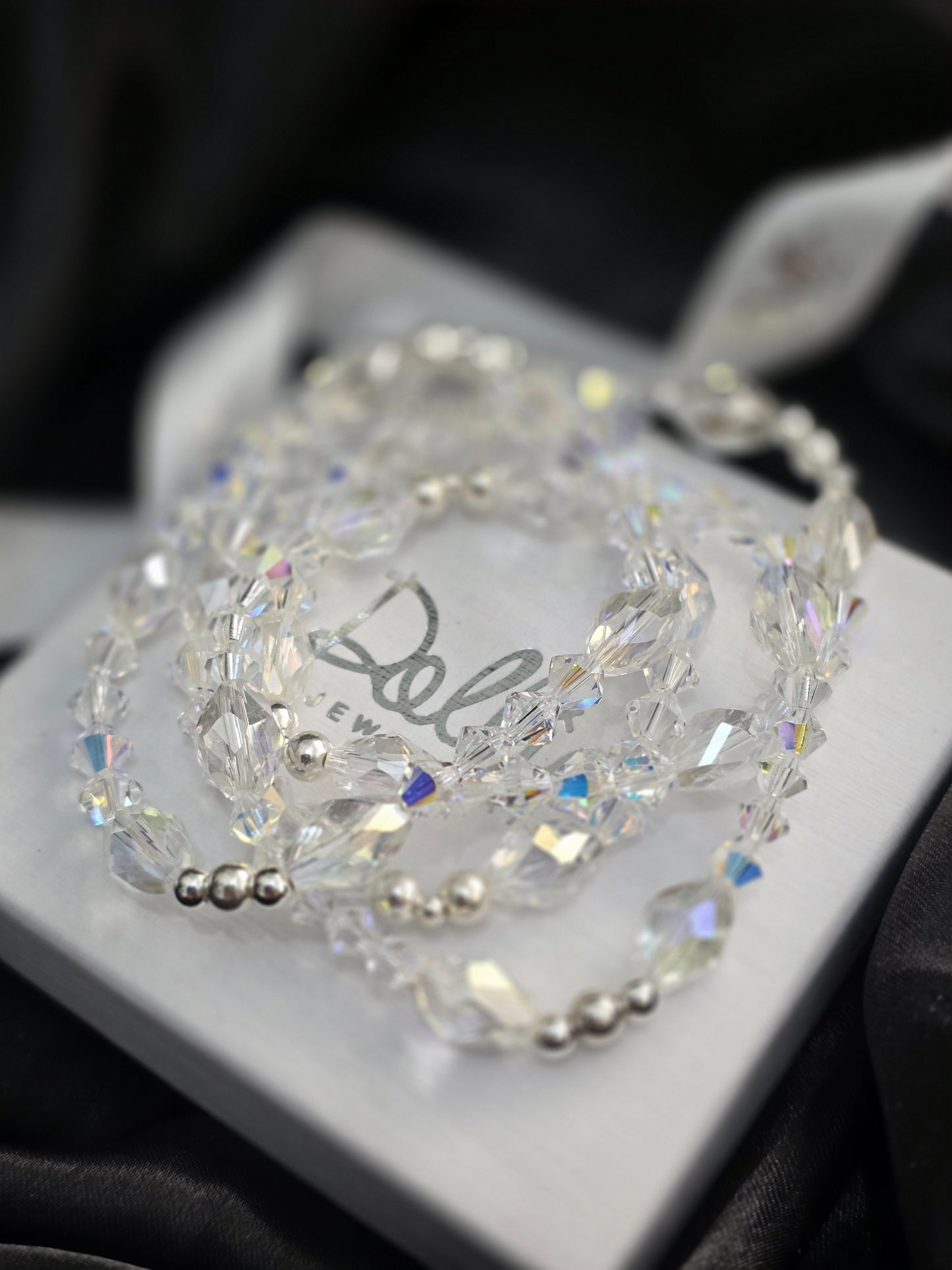 AB Sparkle Bead Bracelet