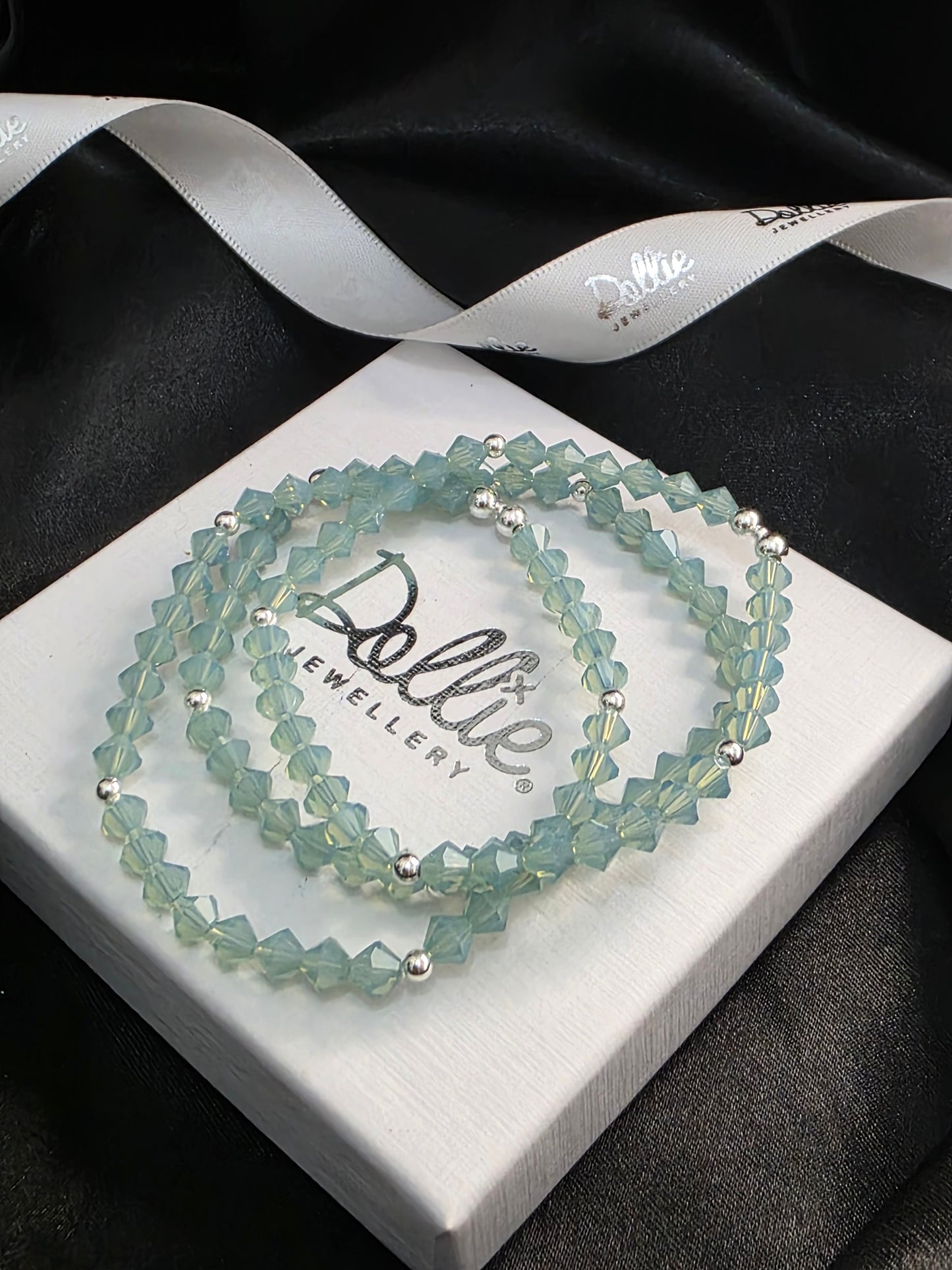 Aqua Blue Crystal Bracelet