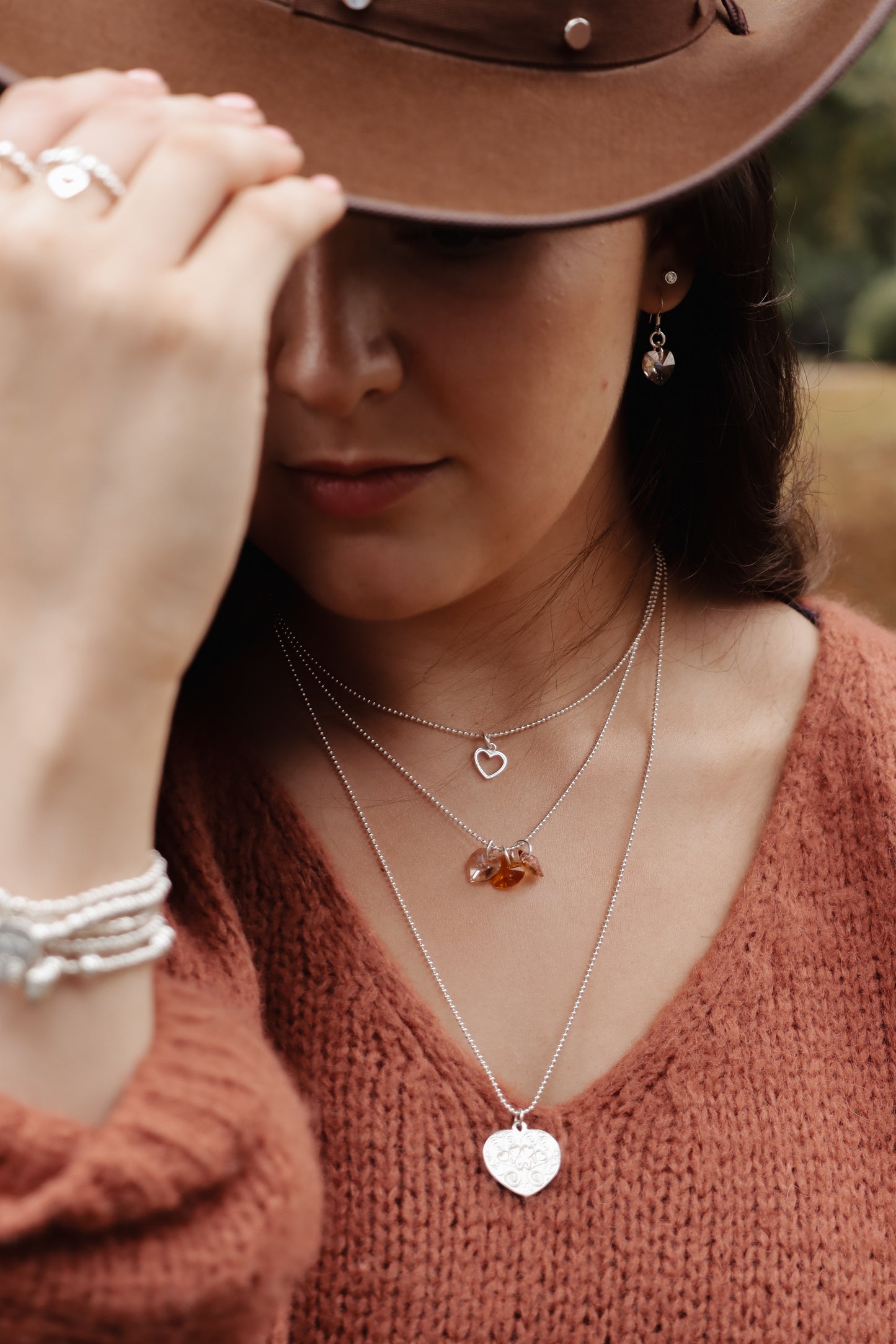 Swirly Heart Necklace