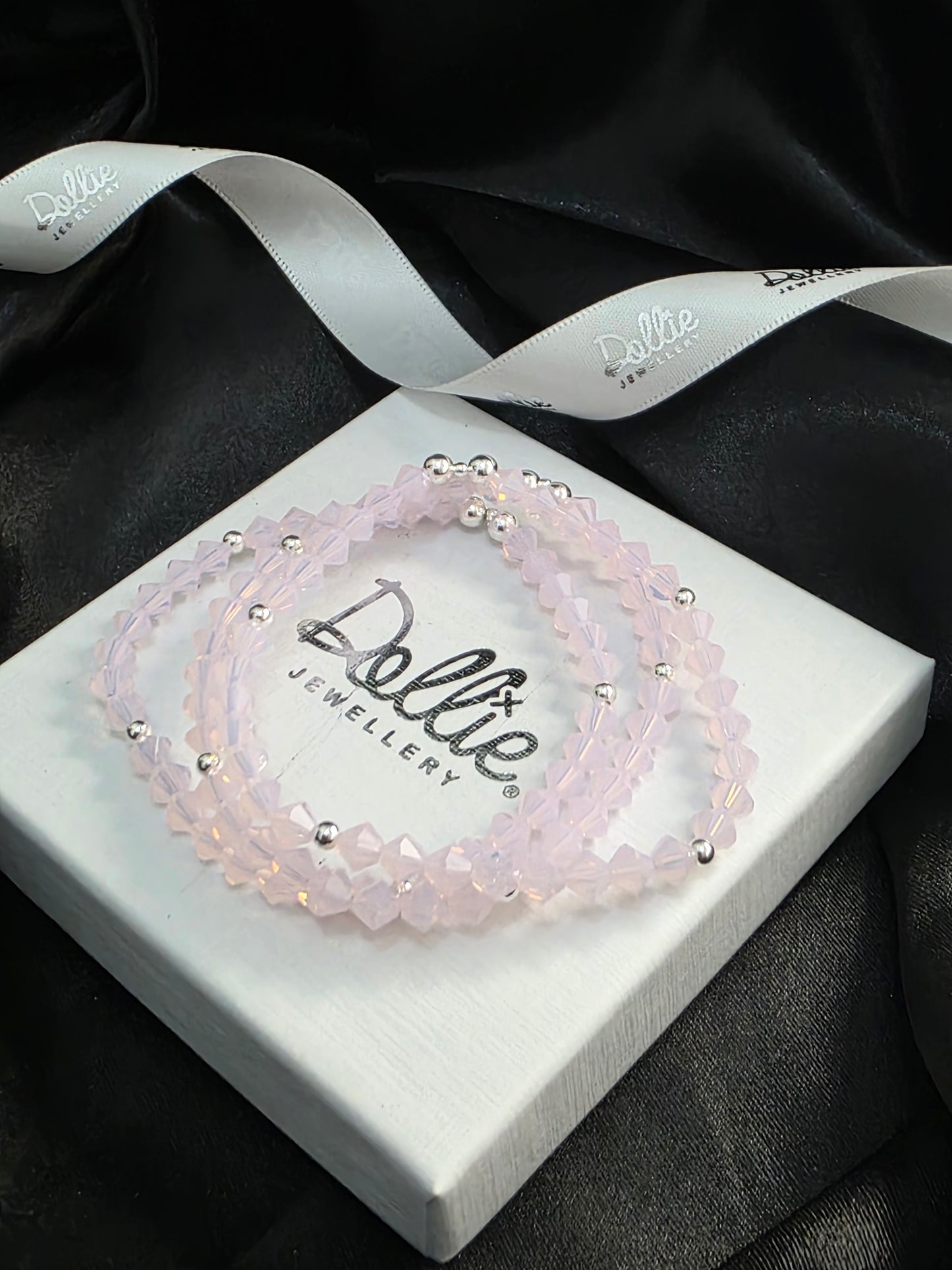 Blush Pink Crystal Bracelet