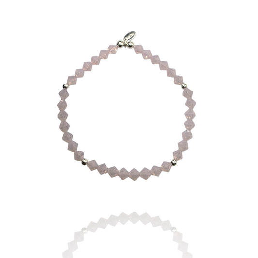 Blush Pink Crystal Bracelet