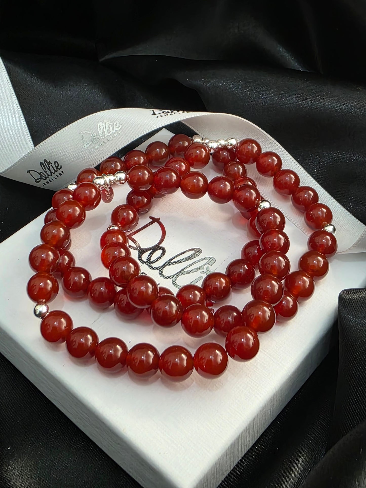Carnelian Bobble Bracelet