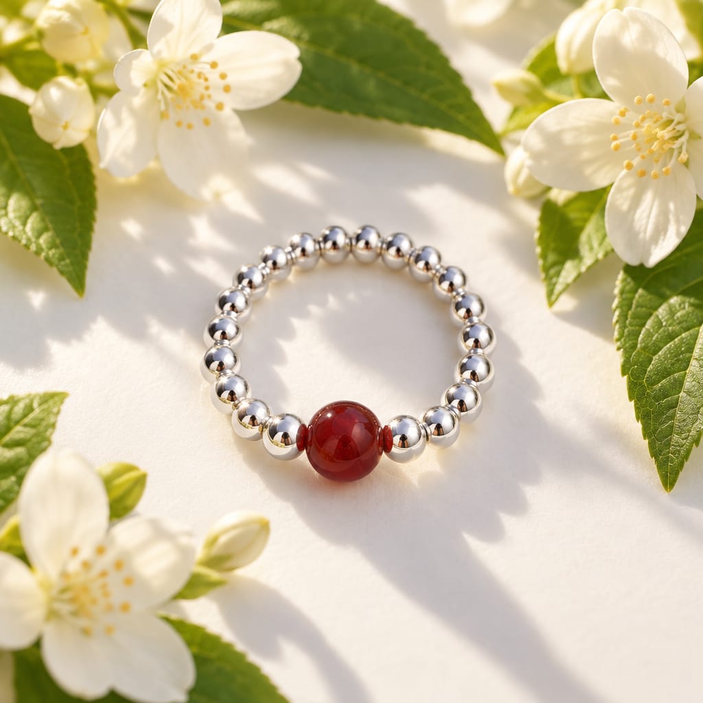 Carnelian Gemstone Ring