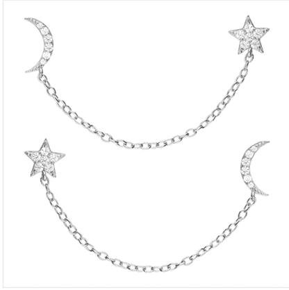 Celestial Chain Earrings Dollie Jewellery