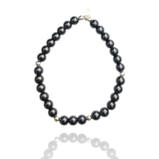 Dark Blue Secrets Pearl Bracelet