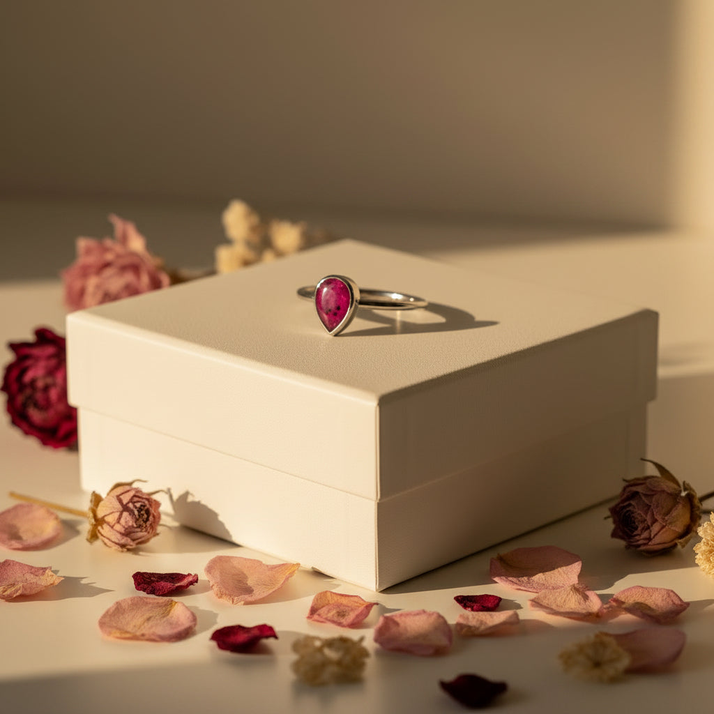 Teardrop Ashes Ring