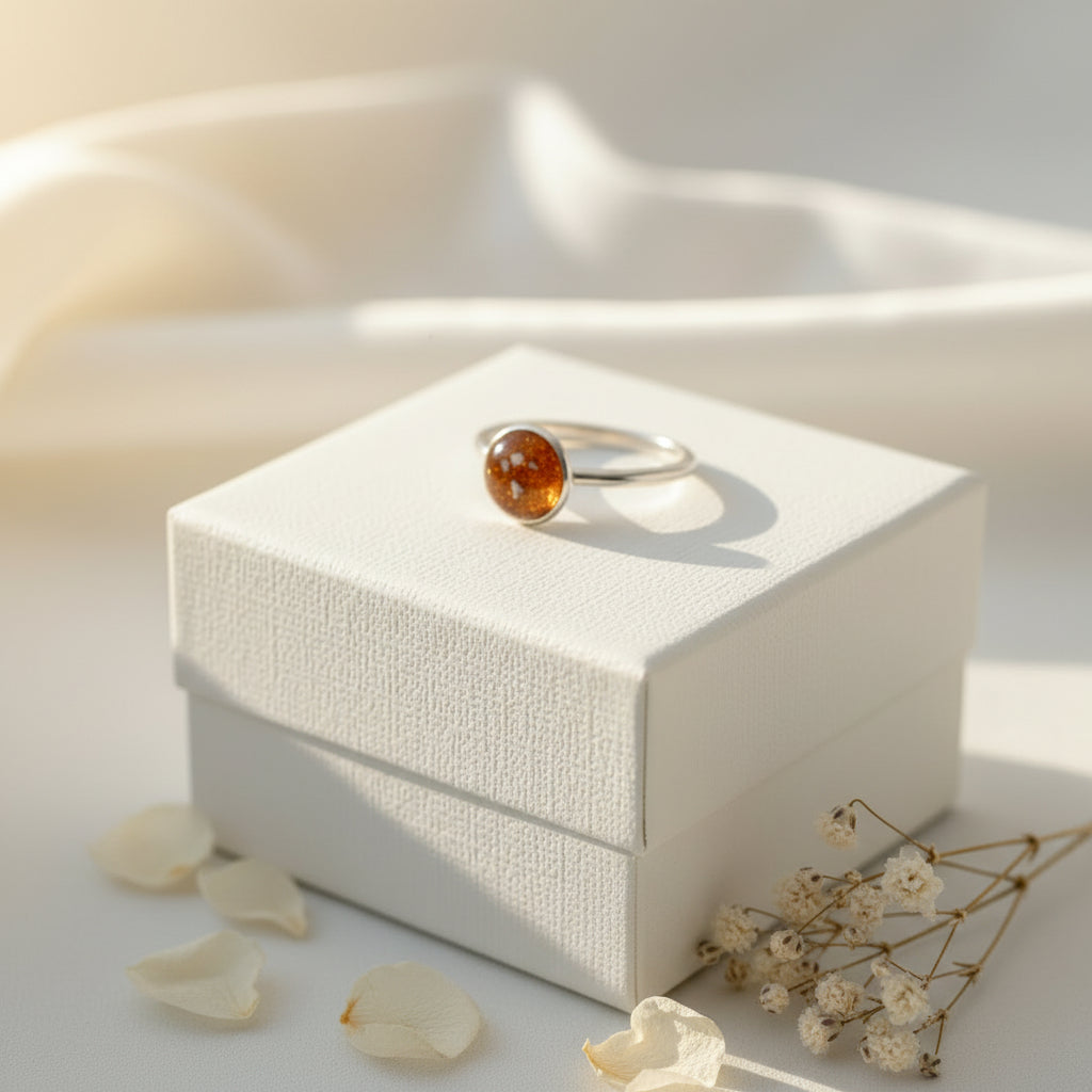 Small Round Ashes Ring