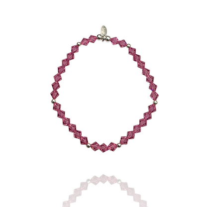 Hot Pink Crystal Bracelet