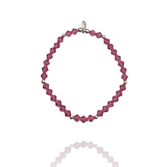Hot Pink Crystal Bracelet