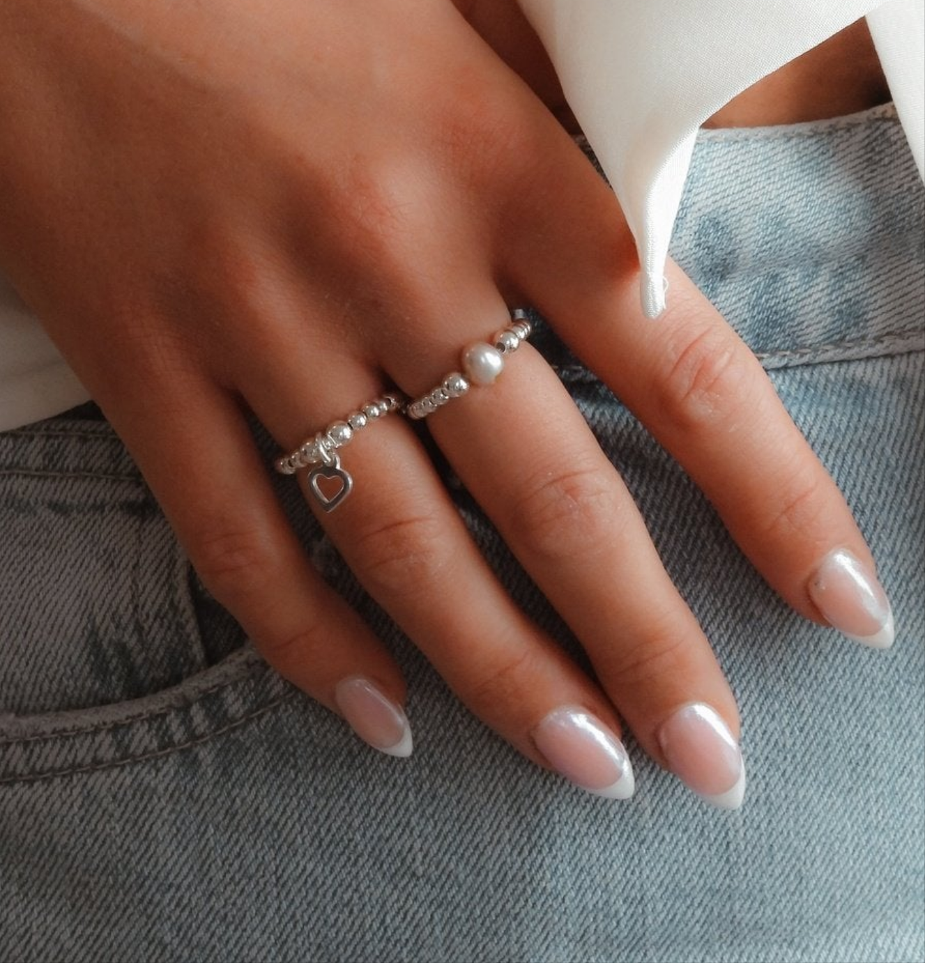 Classic White Pearl Ring