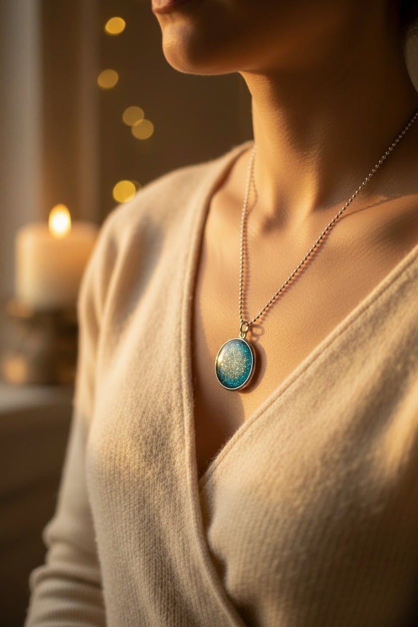 Large Ashes Pendant Necklace