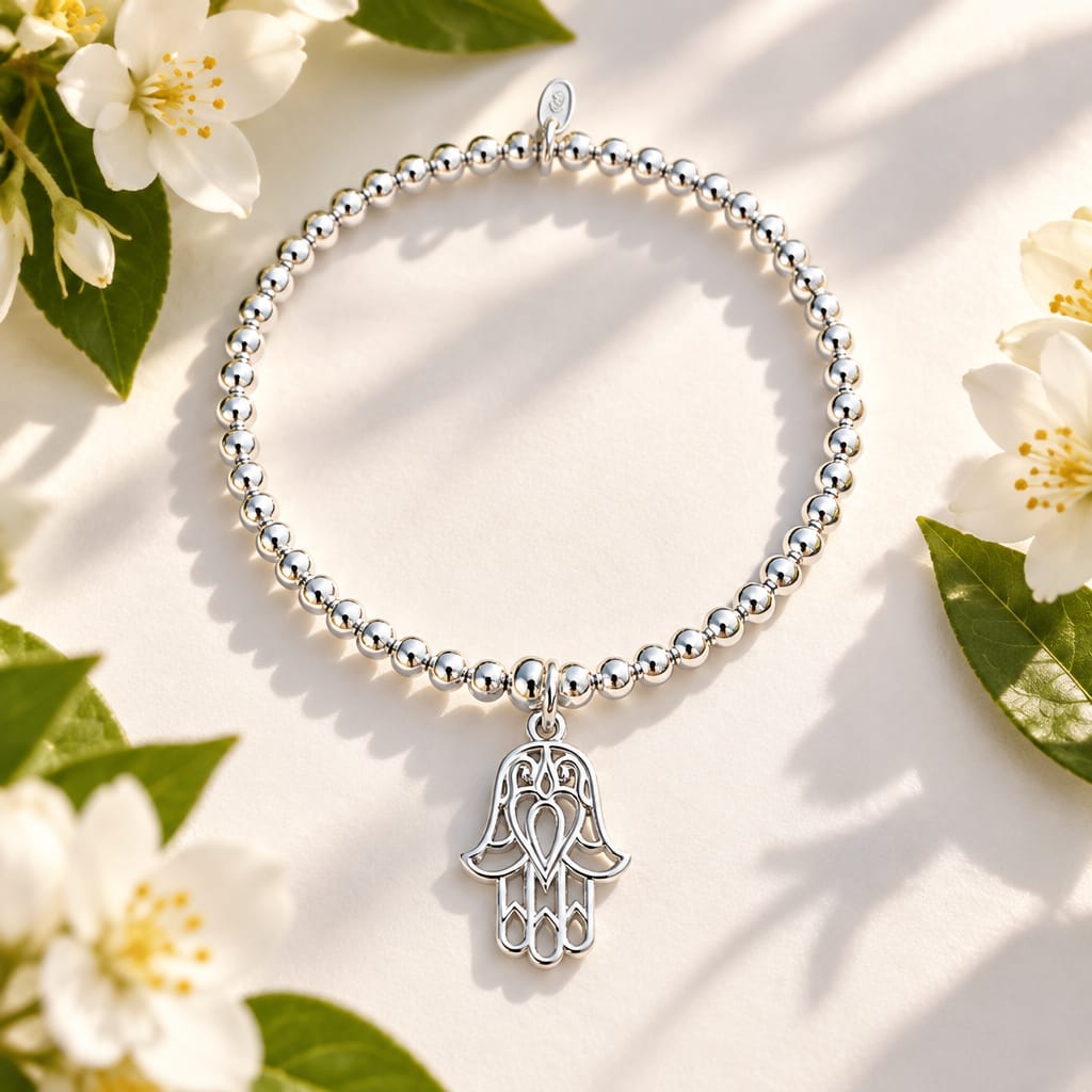 Large Hamsa Hand Bracelet