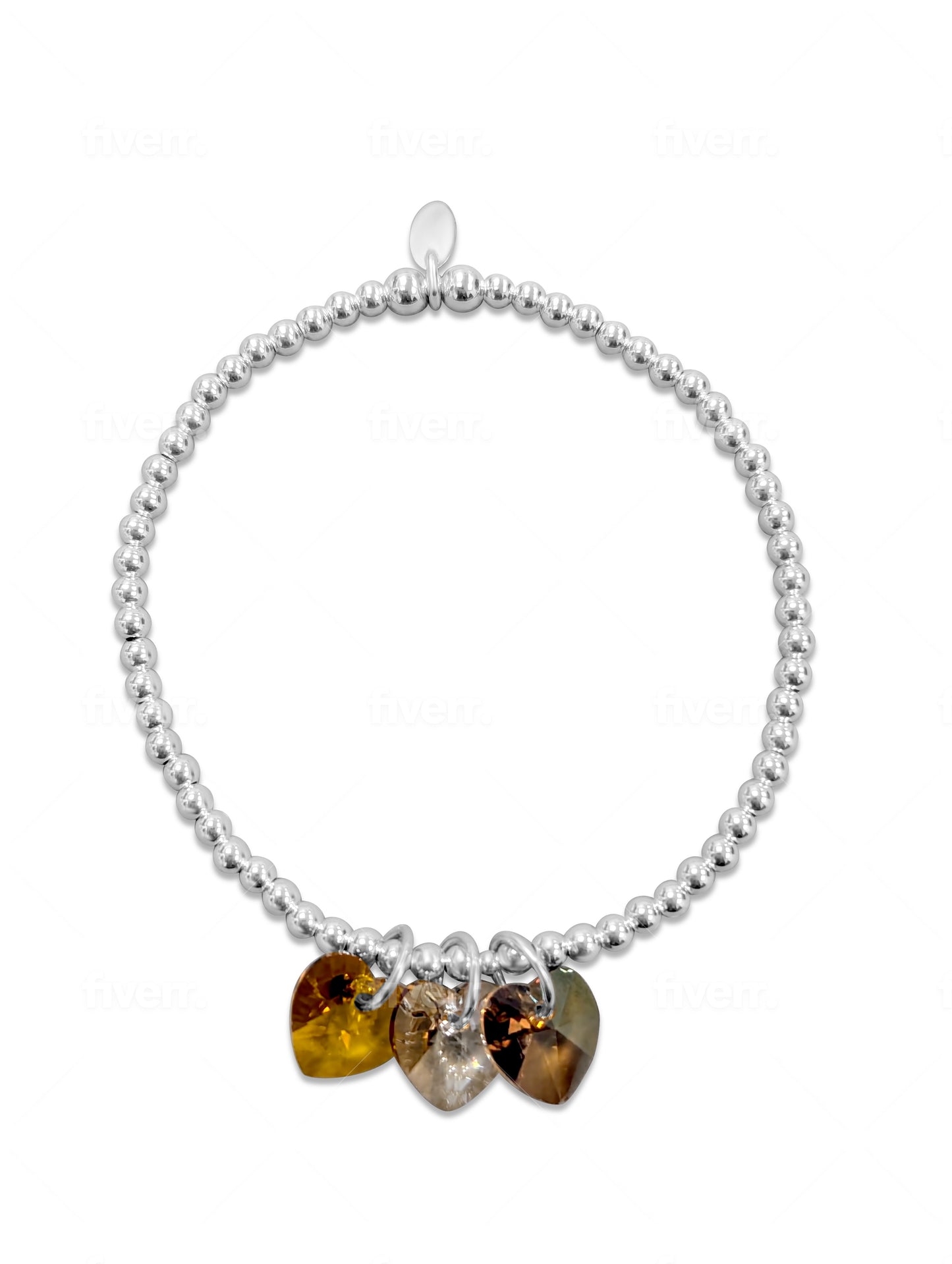 Autumn Triple Heart Bracelet