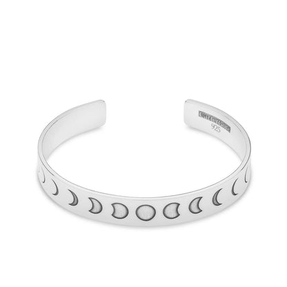 Luna Phased Engraved Bangle