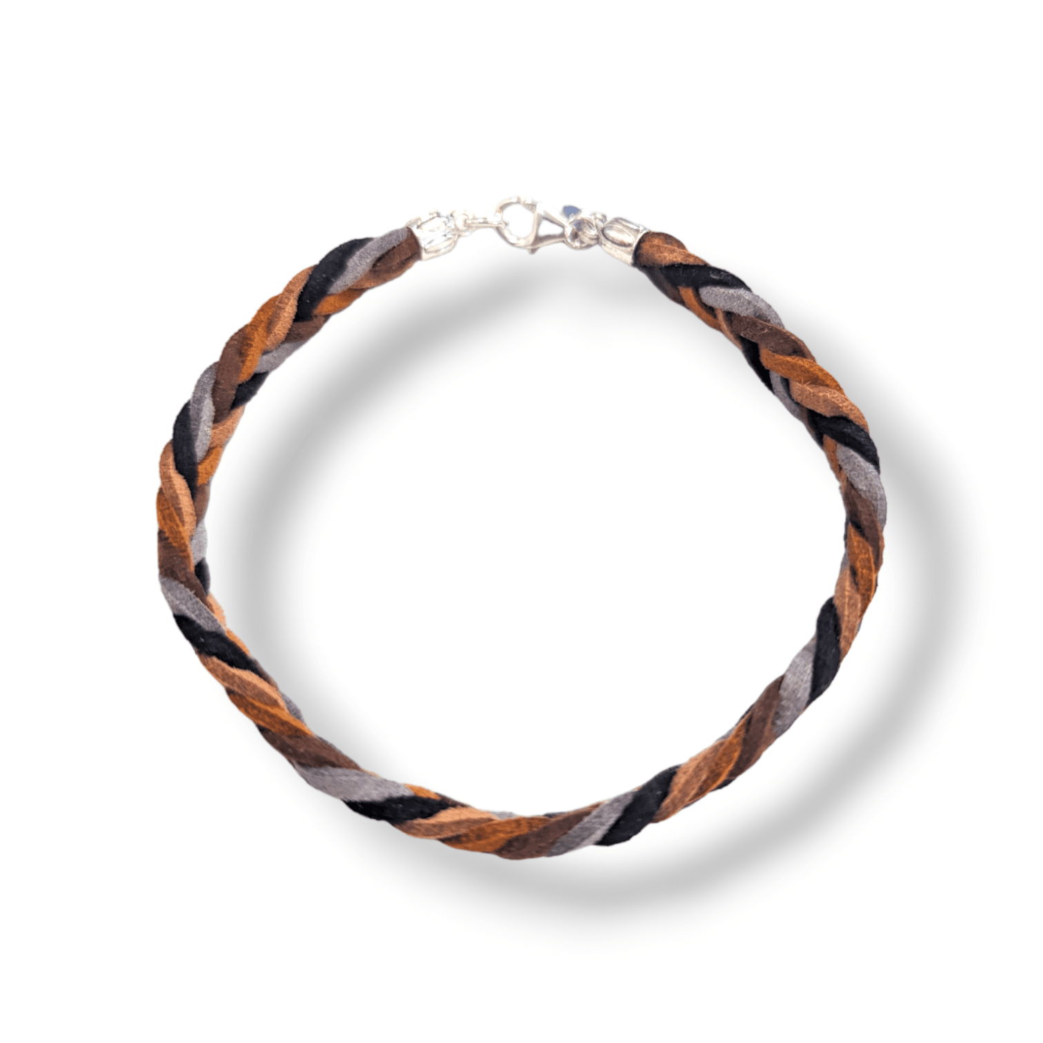 Mens plaited suede bracelet Dollie Jewellery