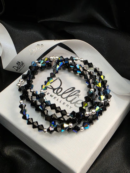 Midnight Velvet Crystal Bracelet