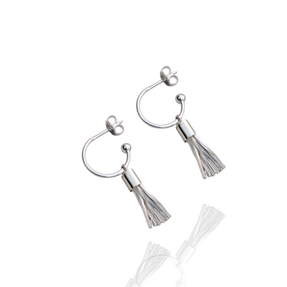 Moondust Tassel Hoops