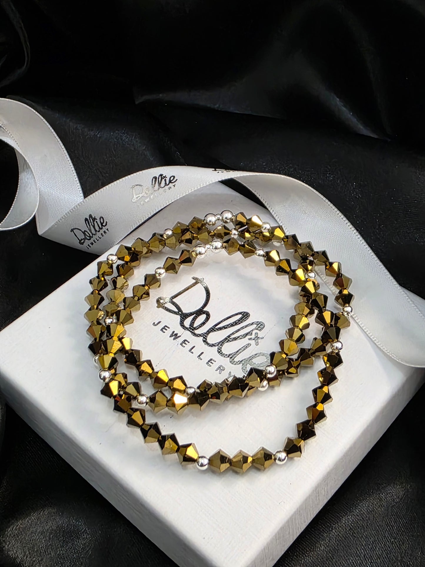 Mystical Golden Crystal Bracelet