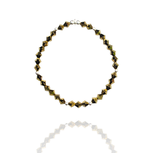 Mystical Golden Crystal Bracelet