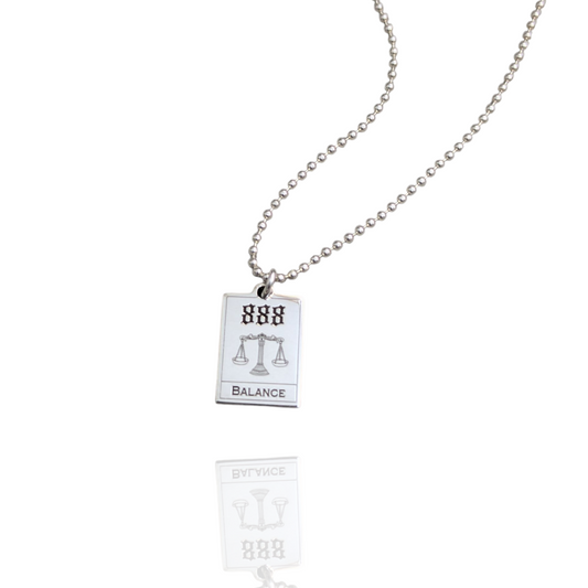 888 'Balance' Angel Number Necklace