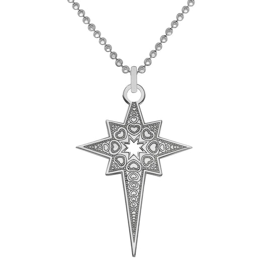 Engraved North Star Necklace