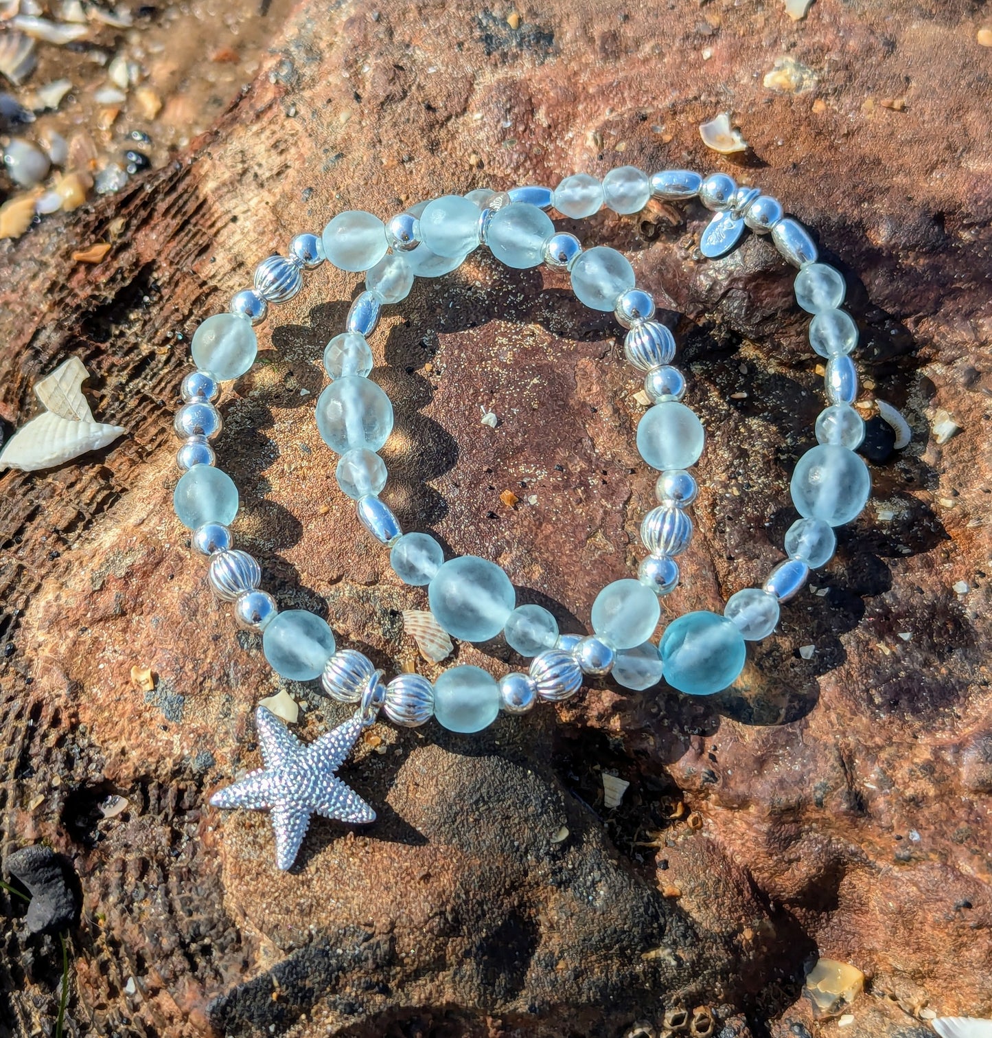 Seaglass Starfish Bracelet