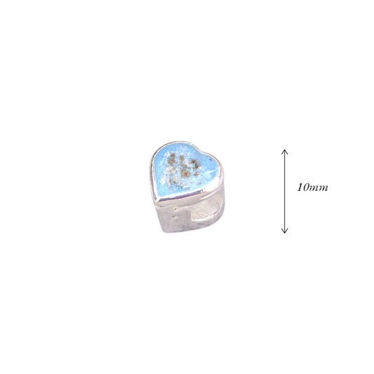 Ashes Heart Slider Charm
