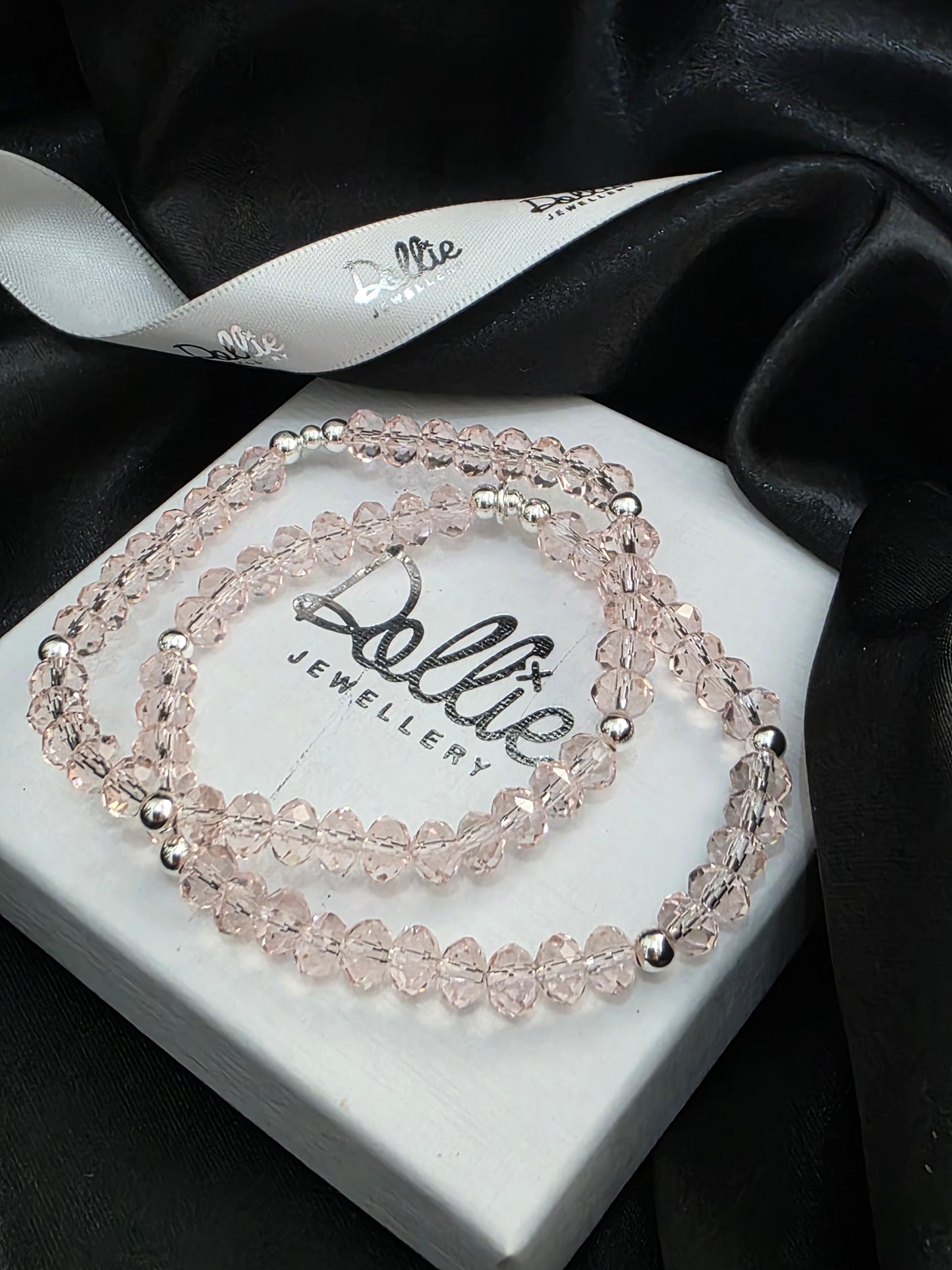 Pale Pink Austrian Crystal Bracelet