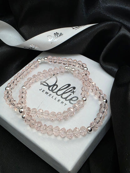 Pale Pink Austrian Crystal Bracelet