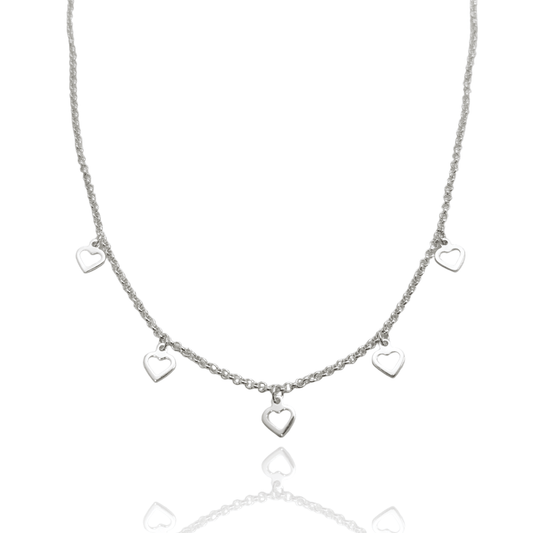 Annabelle Multi-Heart Necklace Dollie Jewellery