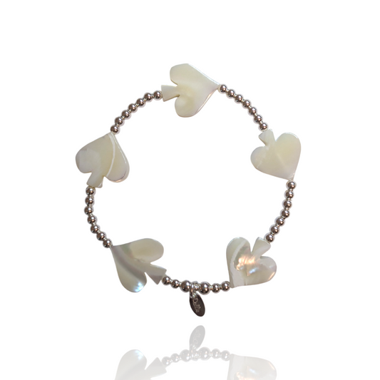 Ace of Spades Mother of Pearl Bracelet