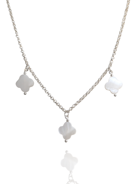 Mother of Pearl Multi Clover Necklace