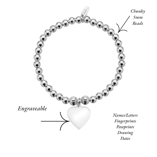 Polished Heart Bracelet