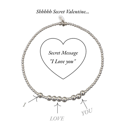 Secret Message 'I Love You' Bracelet